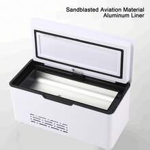 Insulin Refrigerator Box Rechargeable 10600mAh Constant Temperature Portable Car Drug Cooler Reefer - Blanco - Ver 6