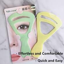 2 Pcs Eyebrow Stencils, Reusable Eyebrow Template Eyebrow Guide Eyebrow Shaping Kit, 2 Styles Eyebrow Stencil Eyebrow Stamp With Handle Eyebrow Positioning Tool - Multicolor - View 4