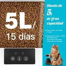 Alimentador Automático para Mascotas 2 en 1 WiFi - Dispensador de 5L + Bebedero de 500ml, Control Remoto por App para Perros y Gatos - 5L - Ver 4