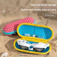 Leichte tragbare Schwimmbrille Schutzhülle, atmungsaktive Anti-Drop Brillenbox für Schwimmtrainingsausrüstung - Verschiedenfarbig - Übersicht 4