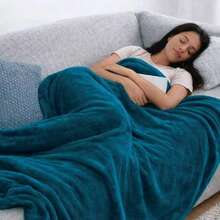 Blanket/Throw 2.00m X 1.8m Double Microfiber Fleece Plain ZH - Đỏ - Xem 2
