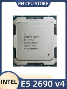 intel 英特尔至强 E5 2690 V4 2690V4 2.6GHz 14 核 135W 14nm LGA 2011-3 CPU 处理器 - 米色 - 查看 1