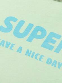 Balabala Kids Pajama Set, Pure Cotton, Lightweight Air-Conditioning Loungewear For Summer - Green Tone - View 3