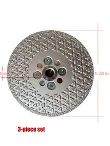 14mm Threaded Joint, Flange Connection, Brazing Process Welding Diamond, Double-Sided Grinding Disc, Cutting And Grinding Can Be Switched Freely, Connecting High-Power Angle Grinder, Powerful Cutting And Grinding Efficiency, Excellent Helper For Stone Processing And Original Stone Modification, Two Specifications Of 125mm And 155mm, Star Spot Welding Sand Layout, Better Reverse Flow Grinding And Dust Cutting - Starry Sky Flange Grinding Disc - View 10