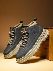 Multifunctional Casual Shoes, Men's Shoes, Fashionable Boots, Outstanding Appearance And Comfortable - Grey - View 2