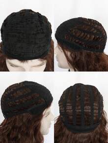 Versatile Brown Fluffy Women's Wig, Fits Music Festivals/Gatherings/Daily Office Looks, Comfortable & Lightweight, Natural Volume & Premium Texture - Multicolor - View 8