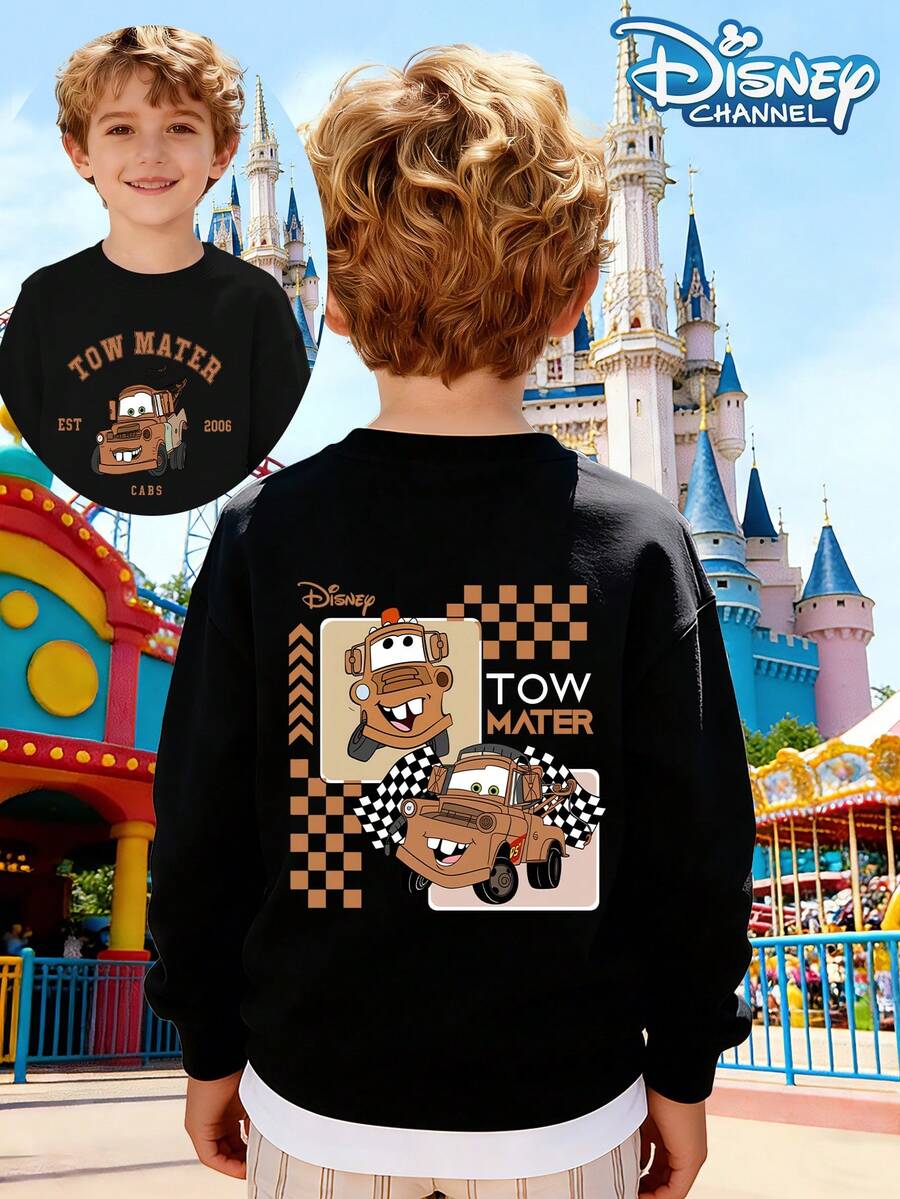 Trailer Mike Hoodie, Disney Cars Hoodie, Hot Springs Sweater, Disney World Cars Theme Park Piston Cup Hoodie, Disney Travel Hoodie, Cars Crew Neck Hoodie - màu đen - Xem 1