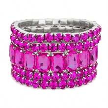 vidrio rosa fucsia tono plateado