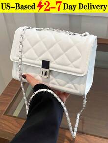 New Stylish Simple Plaid Patchwork Handbag Tote Shoulder Crossbody Bag For Women,Fall Winter Crossbody Bag Small Vintage Plaid Pattern Purse With Top Handle & Adjustable Strap, Mini Phone Bag For Essentials, Black And Brown Tartan Handbag,[US Local Warehouse] Secret Santa Gifts For Women,Travel Essentials,School Supplies,The Best Gift Choice, Birthday Gift, Valentine's Day - 彩色 - 查看 11