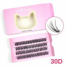 ARTSTAR 4排簇状假睫毛嫁接 30D/40D/50D 自然款单根假睫毛 手工制作睫毛束 8-16mm 80簇 - D - 查看 36