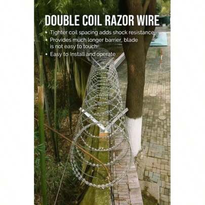 [Single Wire], Barbed Wire Fence, 325-Foot Barbed Wire Fence, 1 Roll Of Barbed Wire Fence, Barbed Wire, Galvanized Barbed Wire Fence, Barbed Wire Roll For Garden