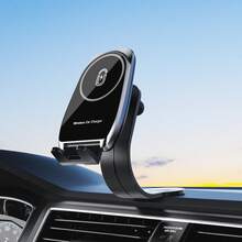 Soporte de Cargador Inalámbrico para Coche de Carga Rápida de 15W, Puede Cargar Mientras Navega, Se Puede Instalar en la Ventana del Coche, el Salpicadero y la Rejilla de Ventilación, Compatible con iPhone y Otros Teléfonos Inteligentes - Unitalla - Ver 14