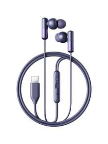 REMAX 胶囊形有线耳机，Type-C接口，高解析度音频和麦克风，降噪，低音立体声，兼容iPhone/安卓/PC，游戏耳机，1.2米防缠绕耳机线 - RM-09a - 查看 11