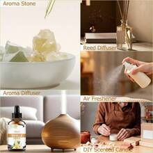 Hllozzi Aceite esencial de vainilla, fragancia, aroma duradero, aceite esencial vegetal, aceite de fragancia, humidificador, difusor, piedra aromática, aceite esencial de uso múltiple - aceite esencial de vainilla - Ver 9