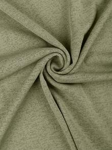 Y2K Elastic Sheer Long Sleeve Crew Neck Fitted T-Shirt Top - Army Green - View 7