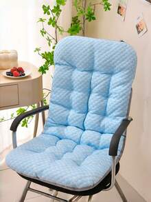 1pc Super Soft Plush Chair Cushion With Backrest, Suitable For Office, Leisure Chairs And Rocking Chairs, Lightweight Design - Multicolor - View 6