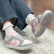 Nike Women's DUNK LOW NEXT NATURE Sports Casual Shoes - White/Gray - View 11
