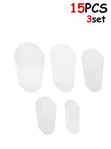 15/5/1pc Makeup Brush Hair Cap To Prevent Hair From Frizzing. Brush Storage Case With Hair Protection Cover To Keep Dust Off. Easy To Carry When Going Out. - Clear - View 9