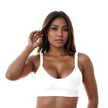 Reinforced Bra, Double Comfort With Reinforced Elastic And Elegance!! 127 - 白色 - 查看 6