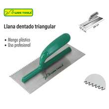 LLANA DIENTE TRIANGULAR MODELO 1924 LION TOOLS | APLICACIÓN EN ALBAÑILERÍA Y RECUBRIMIENTOS - B - Ver 2