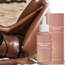 Self Tanning Drops Sunless Tanner Herbal Bronzing Serum Golden Glow Body Moisturizer Hydrating Tanning Lotion - 粉色 - 查看 1