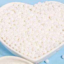 130g/4.58oz Edible White Cake Decorating Icing, Round Pearl Sugar, Baking Candy Decorations, Cupcake Decorations, Cookie, Donut & Ice Cream Dessert Decorations, Supplies For Weddings, Birthdays, Parties, Valentine's Day, Christmas & Ramadan - White - View 9