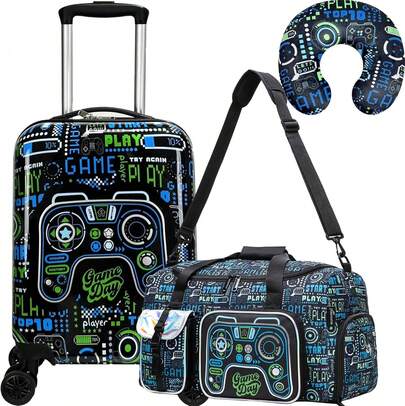 ¡RecomendadoJuego de maletas rígidas de 40 cm, equipaje de mano con ruedas, homologado para viajar en avión, para niñas y niños, juego de 3 , 16 inch¡Top de Temporada