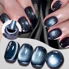 MTSSII 7ml 黑色玻璃磁性猫眼凝胶指甲油 - 四季皆宜可浸泡式 LED 凝胶指甲油，美甲爱好者的理想礼物 - 彩色 - 查看 15
