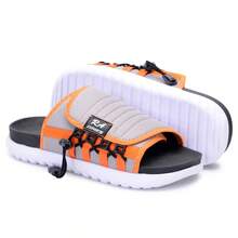 Asuna 3.0 Casual Polyester Lace-Up Outdoor Slippers - màu xám với màu cam - Xem 3