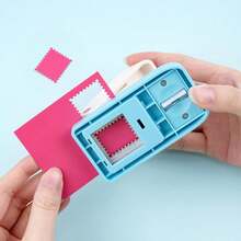 1pc 0.8 Inch Rectangular Stamp Punch, Stamp Perforator, Manual Hole Punch, Suitable For Crafting, Scrapbooking, Diary, Card Making - A - View 6