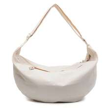 Túi tote nylon dung tích lớn dành cho nữ, túi đeo vai chéo đa năng mới năm 2025, túi đeo vai tối giản phong cách thường ngày, túi messenger rộng rãi màu trơn thời trang cho mùa xuân/hè. - Nhiều màu - Xem 13