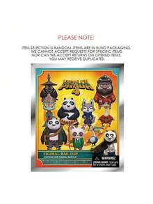 Crunchyroll Official Kung Fu Panda Licensed Blind Box 3D Figurine Bag Clip & Keychain Dragon Warrior Po & Ping Mystery Charms Anime Backpack Decor Surprise Gift For Fans Random 1Pc - Multicolor - View 4
