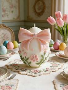 Belt Knot Easter Egg Fragrance Diffuser Candle Mold DIY Easter Egg Fragrance Expansion Stone Gypsum Silicone Mold - Bow-shaped Easter Egg - View 6