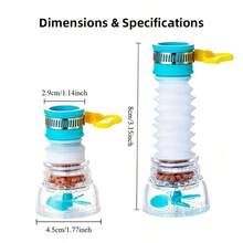 Plastic Faucet Aerator With Water Purifier - No Electricity Needed - Retractable Kitchen Sink Water Saver Accessory - A - View 7
