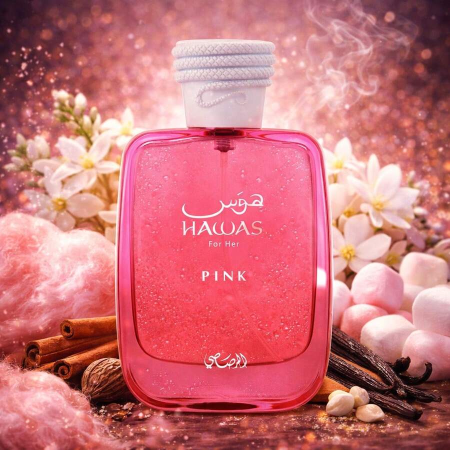 Fragrance World Rasassi - HAWAS PINK FOR HER 100ML – EAU DE PARFUM ✦ FOR WOMEN - Fresh - View 1