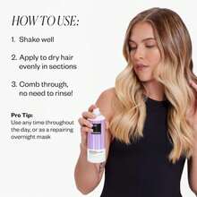 IGK Antisocial Dry Hair Mask \U2013 Leave-In Overnight Mask | Hair Bond-Building Treatment For Dry Hair | Overnight Hydration &Amp; Shine | Repairs, Softens &Amp; Perfect For Extensions | Full + Travel - ColorC - 查看 6