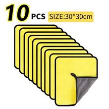 1/2/5Pcs Car Wash Microfiber Towel 30*30CM / 30*60cm Car Cleaning Drying Cloth Care Cloth Car Wash Towel Kitchen Towel - AAA - View 2