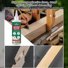 WHILELIFE 专业木工胶 | 防水高强度木工胶，透明无气泡，适用于家具维修、DIY 手工艺品和木材粘合 - WOOD GIUE - 查看 5