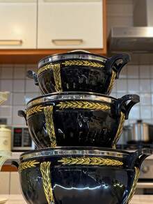 3升/7升/10升三件套保温餐盘套装，保温4-8小时，不锈钢保温容器，适用于冷热食物，自助餐/火锅保温碗套装，火锅餐具套装 - 黑色 - 查看 13