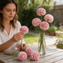 Budget-Friendly Artificial Flowers Bulk, Fake Hydrangeas, Great For DIY Wedding Centerpieces & Bulk Event Decor Ersatile For Vase Arrangements, Wreaths & Wall Decor - Pink - View 3