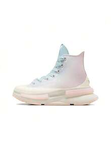 Converse Run Star Legacy CX Comfortable Versatile High-Top Sneakers, Women, White/Pink/Blue - White Powder Blue - View 16