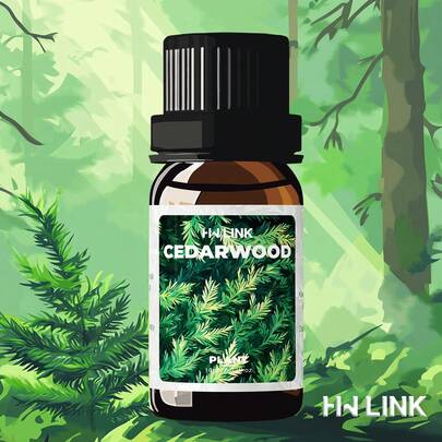 HWLINK 10ml Cedar Essential Oil, Cedar Oil, Candle Making, Aromatherapy, Car Diffuser, Home Fragrance, Plant Essential Oil, Air Freshener, Holiday Gift, Travel Friendly