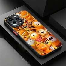Estuche para teléfono con patrón divertido de  y sus amigos compatible con estuches para teléfonos   17  16 Pro Max  15 Pro Max  13 y  12 Un regalo elegante y a prueba de golpes para familiares, amigos, amantes, novios, novias y el Día de San Valentín. - Negro - Ver 3