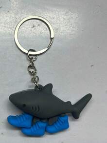 1个木制简笔画人物吊坠，热门国外版经典山海经，奇趣抽象钥匙扣 - 彩色 - 查看 14