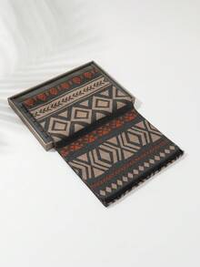 1pc Men's New Polyester-Cotton Herringbone Business Formal Overcoat, Wool Coat, Scarf - Multicolor - View 15