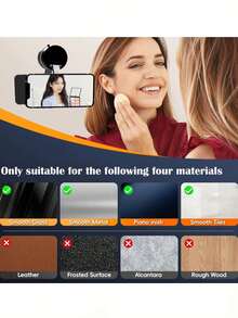 Upgraded Car Phone Holder, Super Strong Magnetic Car Phone Holder, 360° Adjustable Vacuum Suction Cup Car Phone Holder [Max Suction], Unisex Car & Truck Accessories, Car Phone Holder, Express Your Love, Holiday Gift - A - View 7