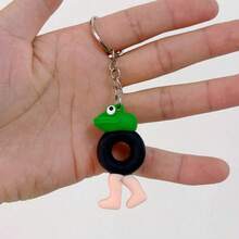 1个木制简笔画人物吊坠，热门国外版经典山海经，奇趣抽象钥匙扣 - 彩色 - 查看 10