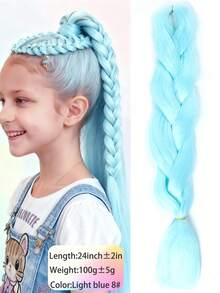 1 Pack 100g/Pack 24 Inch Heat Resistant Jumbo Synthetic Braiding Hair Extensions, Suitable For Twist Braids And Crochet Braids - Multicolor - View 37