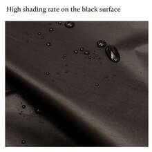 1pc Magic Tape Blackout Curtain, 2026 New Thermal Insulation Sunscreen Fabric, No Drilling Required Self-Adhesive Window Shade, Suitable For Bedroom, Living Room, Kitchen And Multi-Function Blackout Cloth - Black - View 11