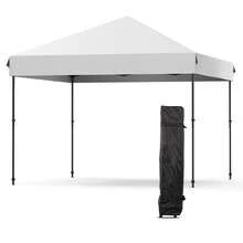 Carpa Toldo 3x3 Metros, Toldo Reforzado Plegable con Bolsa Enrollable, Facil Armado Y Transporte, Impermeable Carpa Rudo Acero LON de Exterior para Jardín, Fiestas, Exterior y Eventos - gris - Ver 6